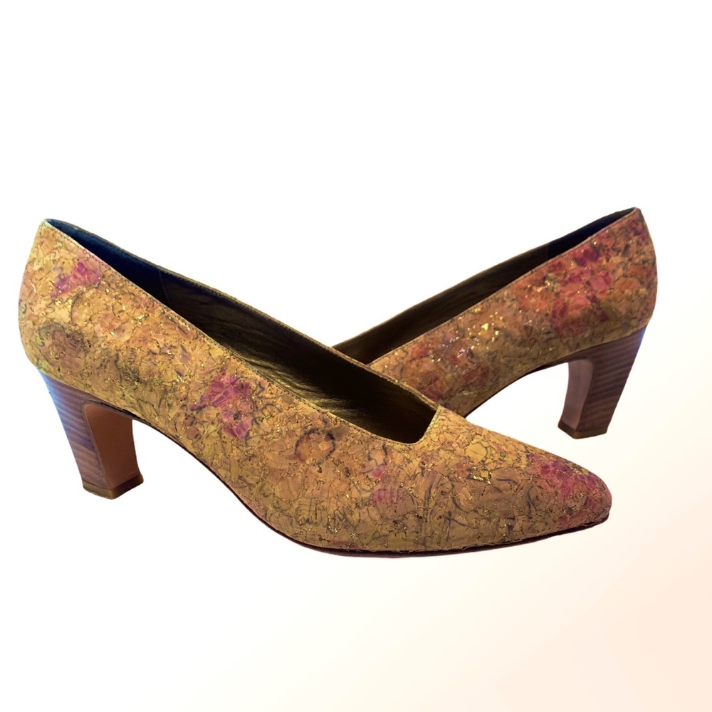 Stuart Weitzman for Mr Seymour cork heels sz 5.5B